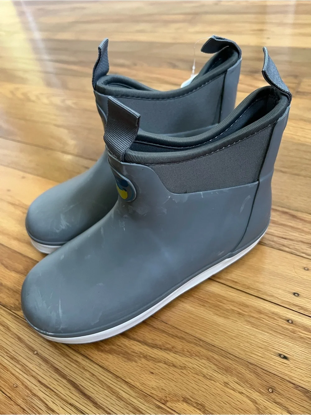 NWT! Hisea Kids Grey Waterproof Rain Boots